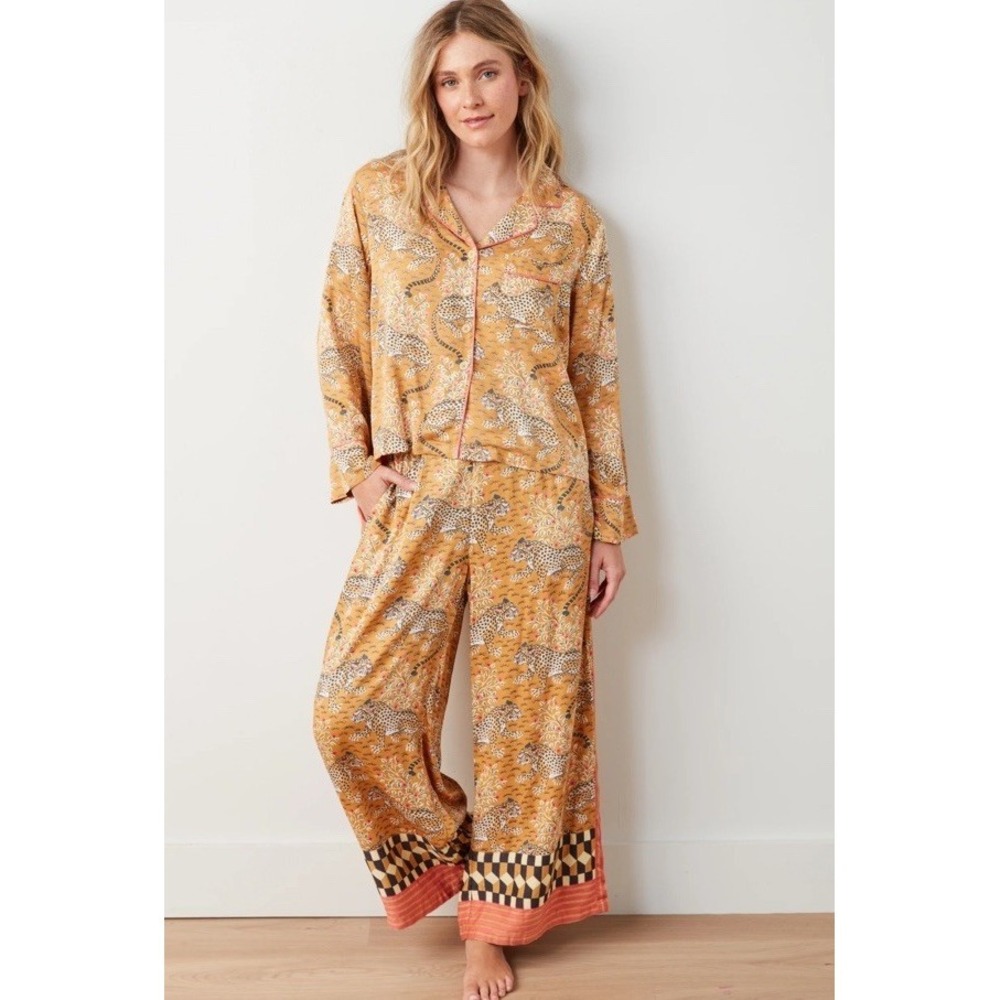 PRINTFRESH - Eco Satin Rittenhouse Set in Bagheera - Tobacco - Size M - Picture 3 of 16